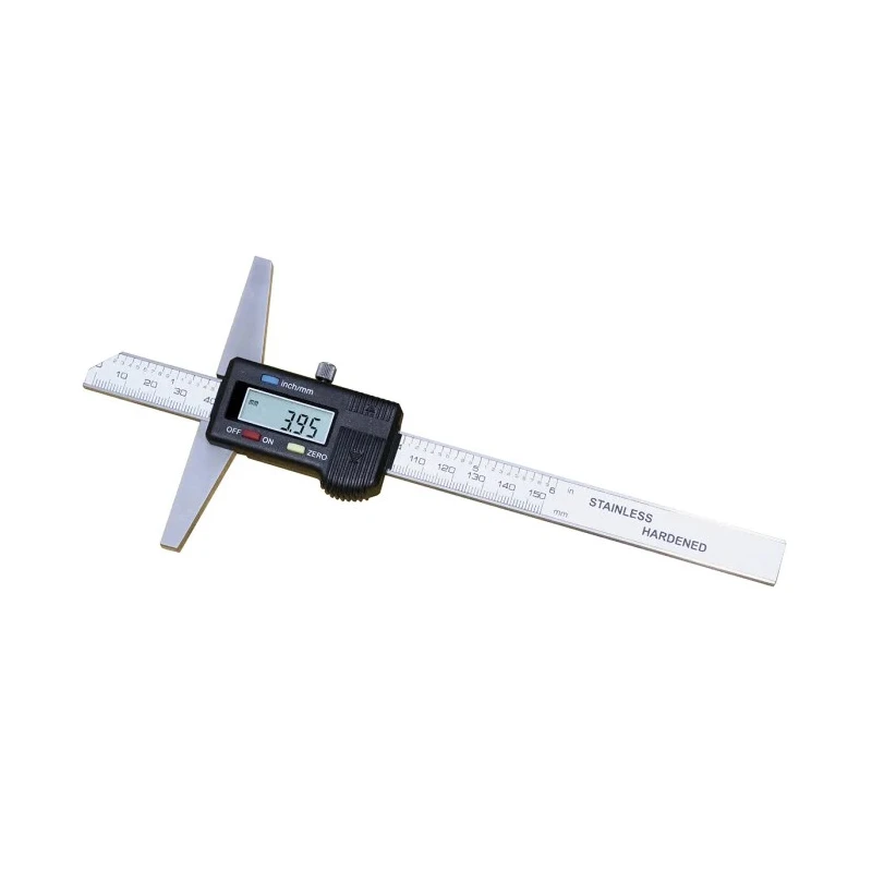 RS PRO 200 mm Imperial & Metric Depth Gauge Stainless Steel, Hardened Finish, 56 g 180-9461