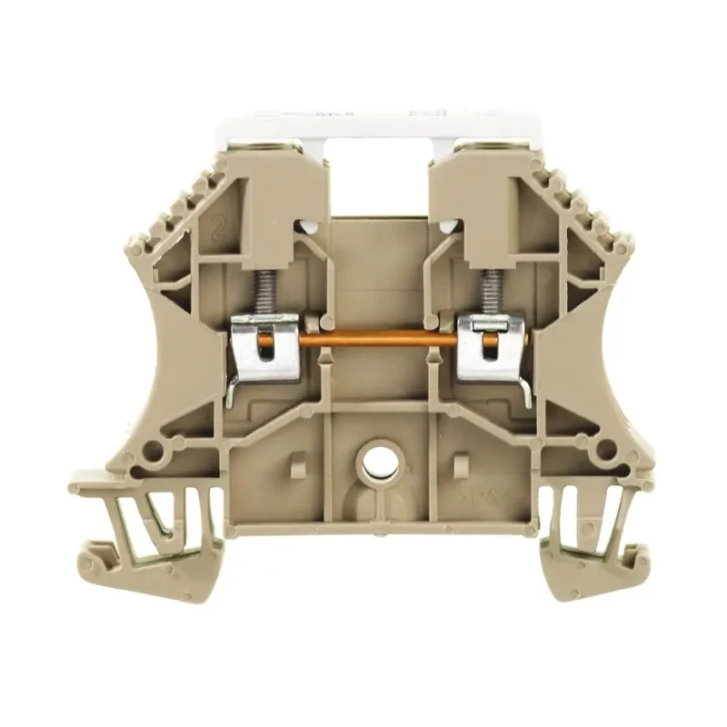 Weidmüller Thermoelectric Voltage Terminal Block W Series 55V, 2.5mm², 1-Level, Screw, Dark Beige 1033700000