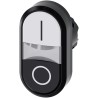 Siemens SIRIUS ACT 3SU10 Series White, Black Momentary Push Button Head 22 mm Cutout IP69K IP67 IP66 3SU1001-3AB61-0AK0