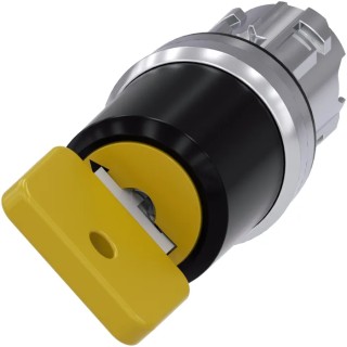 Siemens SIRIUS ACT 3SU10 2-position Key Switch Head, Latching, 22 mm Cutout 3SU1050-4JF01-0AA0