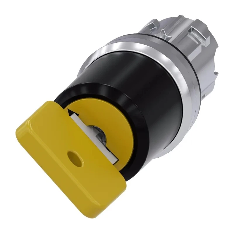 Siemens SIRIUS ACT 3SU10 2-position Key Switch Head, Latching, 22 mm Cutout 3SU1050-4JF01-0AA0