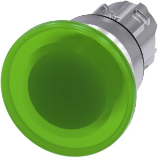 Siemens SIRIUS ACT 3SU10 Series Green Momentary Push Button Head, 22 mm Cutout, IP69K, IP67, IP66 3SU1051-1BD40-0AA0