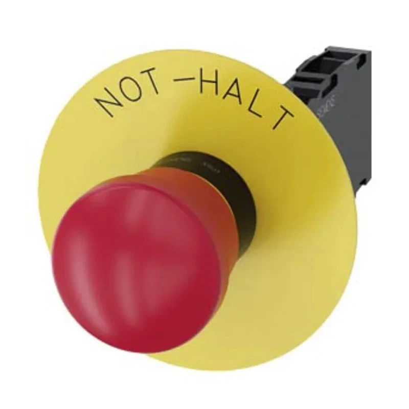 Siemens SIRIUS ACT 3SU11 Series Pull Release Emergency Stop Push Button, Panel Mount, 22mm Cutout, SPDT 3SU1100-1HA20-1FH0