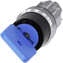 Siemens SIRIUS ACT 3SU10 2-position Momentary Key Switch Head 22 mm Cutout 3SU1050-4GC01-0AA0
