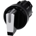Siemens SIRIUS ACT 3 Position Illuminated Selector Switch Head 22 mm Cutout White Handle IP66 IP69K 3SU1002-2BN60-0AA0
