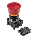Siemens SIRIUS ACT 3SU11 Series Twist Release Emergency Stop Push Button, Panel Mount, 22mm Cutout, 1 NC 3SU1100-1HB20-1CF0