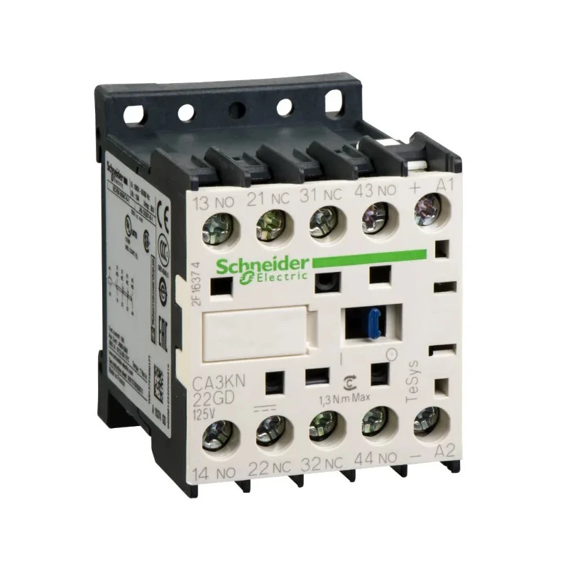 Schneider Electric CA3K Contactor Relay 110V DC Coil 4-Pole 110A 2 NO/2 NC 690V AC CA3KN22GD