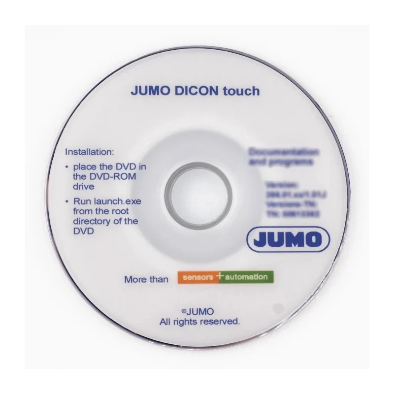 Jumo Temperature Control Software Setup/ProgEdit/Startup-Programm DICON touch