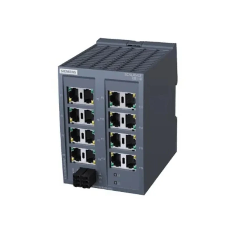 Siemens SCALANCE XB116 Series Unmanaged Data Acquisition Industrial Ethernet Switch, IP20, 24V AC/DC, Germany XB116