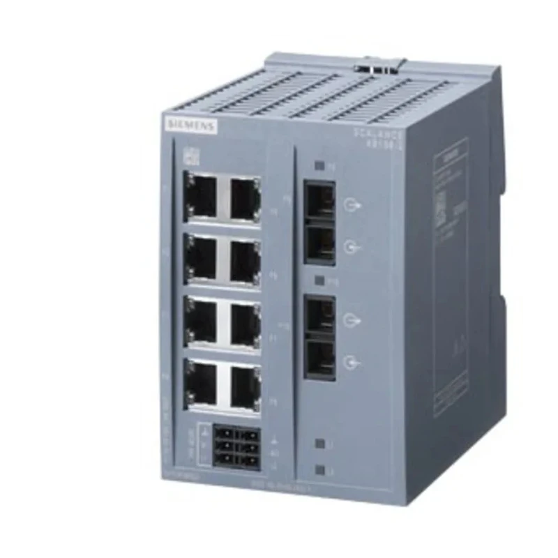 Siemens Data Acquisition Industrial Ethernet Switch SCALANCE Series 8 RJ45 Ports 2 Multimode SC Fibre-Optic XB108-2