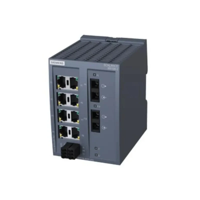 Siemens Data Acquisition Industrial Ethernet Switch SCALANCE Series 8 RJ45 Ports 2 Multimode SC Fibre-Optic XB108-2
