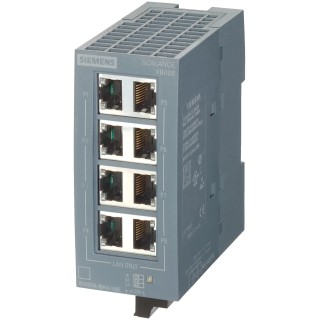 Siemens Unmanaged Industrial Ethernet Switch 8 Ports 24V AC/DC SCALANCE XB008 6GK5008-0BA10-1AB2