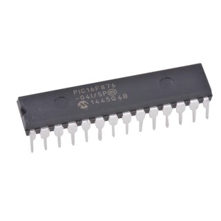 Microchip 8 bit PIC16F Microcontroller, 20 MHz CPU Speed, 14kB FLASH Memory, 28-Pin PDIP Package PIC16F876-04I/SP