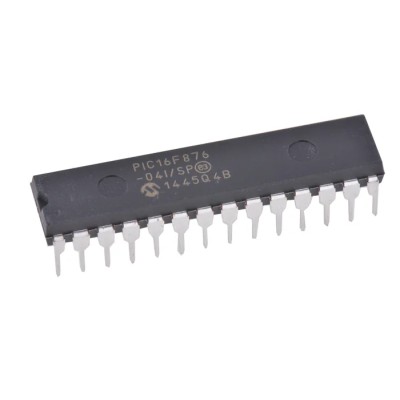 Microchip 8 bit PIC16F Microcontroller, 20 MHz CPU Speed, 14kB FLASH Memory, 28-Pin PDIP Package PIC16F876-04I/SP