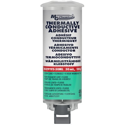 MG Chemicals Thermal Adhesive 8329TFS-50ML Two-Part Epoxy Adhesive with 1.2 W/(m·K) Thermal Conductivity 50 ml 8329TFS-50ML
