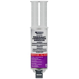 MG Chemicals Thermally Conductive Fast-Cure Two-Part Epoxy Thermal Adhesive, Flame Retardant, 0.8 W/(m·K) 8329TFF-25ML