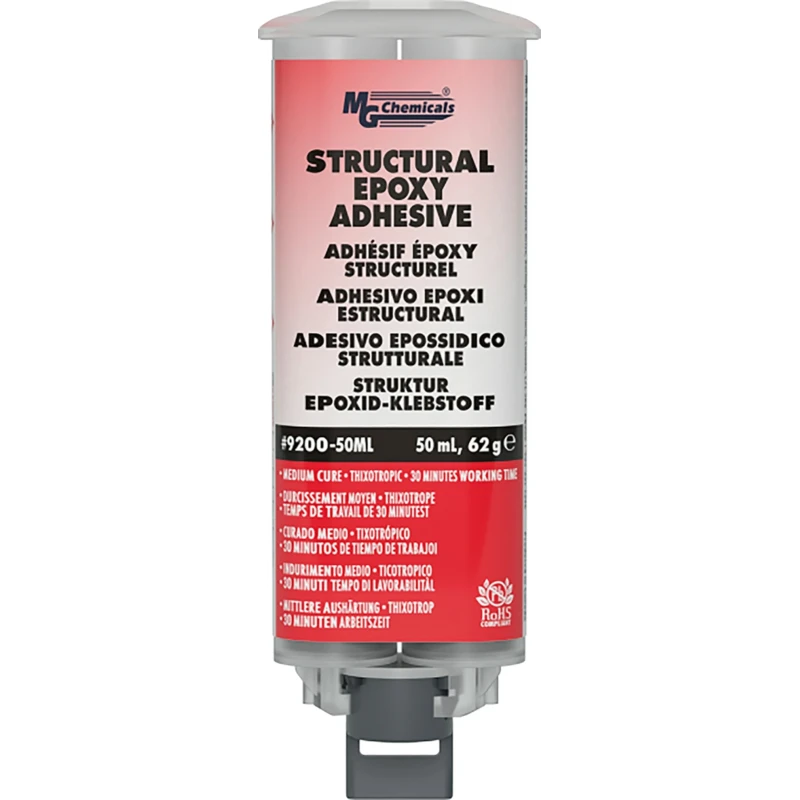 MG Chemicals Toughened Two-Part Epoxy Adhesive, Electrically Insulating, Load-Bearing, 50 ml 9200-50ML