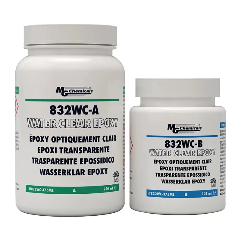 MG Chemicals Potting Compound, 375 ml, Water-Clear Two-Part Epoxy with 2:1 Volume Mix Ratio 832WC-375ML