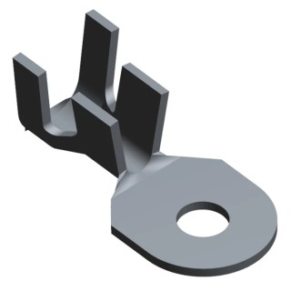 TE Connectivity Uninsulated Ring Terminal 10 Stud Size, 10 AWG to 6 AWG Wire Size, Grey 61352-1