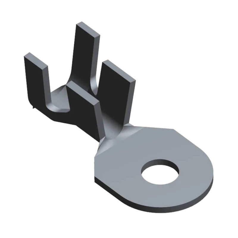 TE Connectivity Uninsulated Ring Terminal 10 Stud Size, 10 AWG to 6 AWG Wire Size, Grey 61352-1