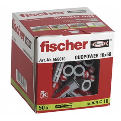 Fischer Fixings Nylon Screw Anchor 50 mm Length 10 mm Drill Diameter 535456