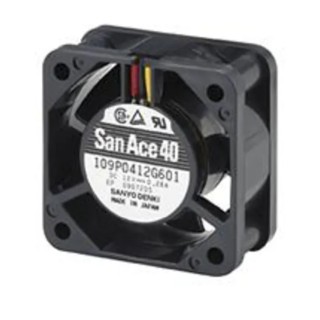 Sanyo Denki 109P Series Axial Fan 5V DC 1.6W 320mA Max 13.6 m³/h 40x40x20 mm 109P0405H601