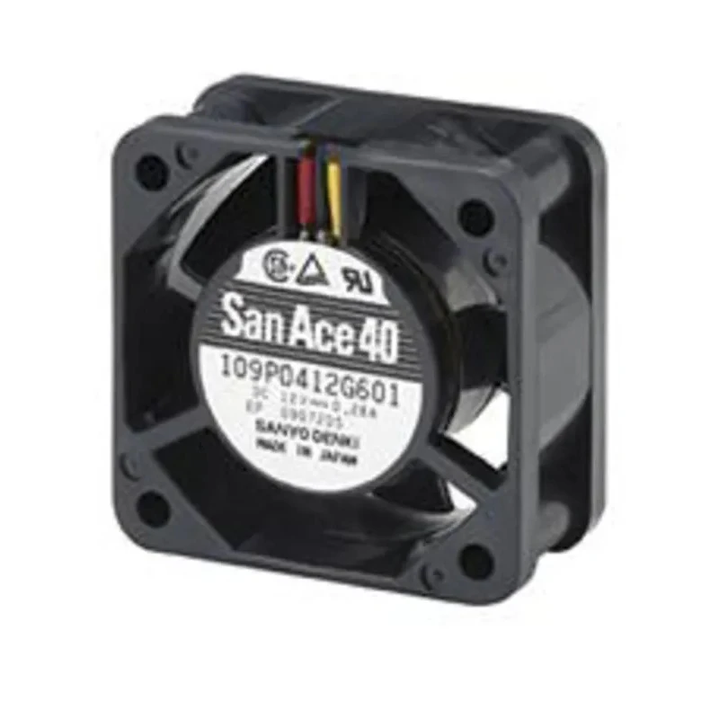 Sanyo Denki 109P Series Axial Fan 5V DC 1.6W 320mA Max 13.6 m³/h 40x40x20 mm 109P0405H601