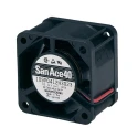 Sanyo Denki 109P Series Axial Fan 24V DC 4.32W 180mA 27.6m³/h 40x40x28mm 109P0424J3023