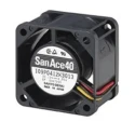 Sanyo Denki San Ace 40 Series Axial Fan 24V DC 2.28W Power 19.2 m³/h Air Flow 40x40x28 mm 109P0424H3013