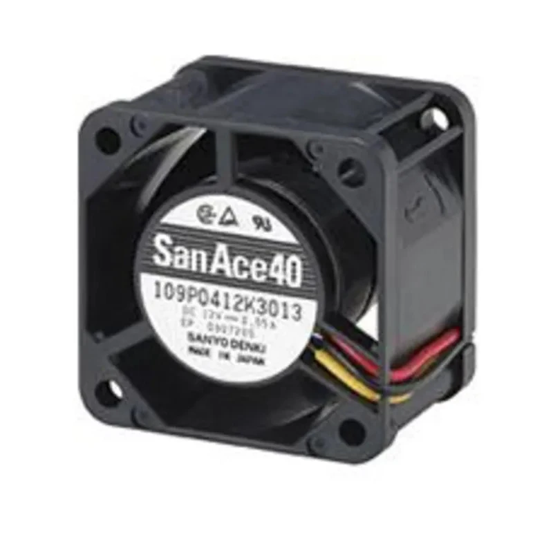 Sanyo Denki San Ace 40 Series Axial Fan 24V DC 2.28W Power 19.2 m³/h Air Flow 40x40x28 mm 109P0424H3013