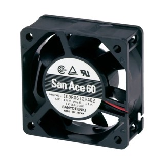 Sanyo Denki 109P Series Axial Fan 5V DC 750mW Power 18 m³/h Air Flow 6300rpm Speed 109P0605M702