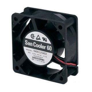 Sanyo Denki 9A Series Axial Fan 24V DC 1.44 W 60 mm x 60 mm x 25 mm 9A0624H402