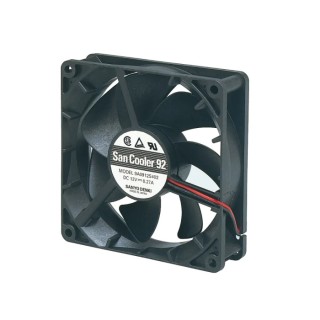 Sanyo Denki 9A Series Axial Fan, 24V dc, 99.6 m³/h, 3.6 W, 150 mA Max, 92x92x25 mm 9A0924S402