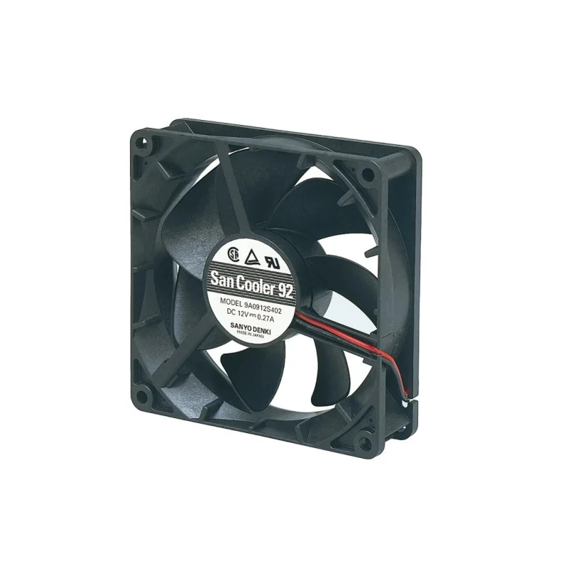 Sanyo Denki 9A Series Axial Fan, 24V dc, 99.6 m³/h, 3.6 W, 150 mA Max, 92x92x25 mm 9A0924S402