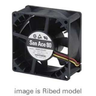 Sanyo Denki 9G Series Axial Fan, 12V dc, 135.9 m³/h Air Flow, 10.8 W Power, 900 mA Max Current, 80 mm x 80 mm x 9G0812H1011