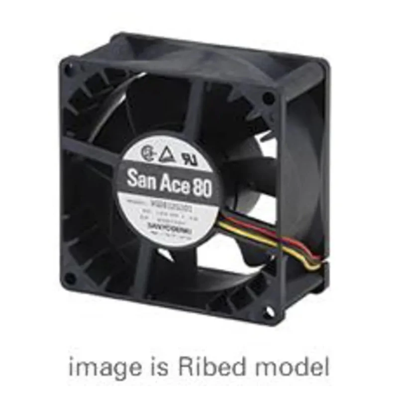 Sanyo Denki 9G Series Axial Fan, 12V dc, 135.9 m³/h Air Flow, 10.8 W Power, 900 mA Max Current, 80 mm x 80 mm x 9G0812H1011
