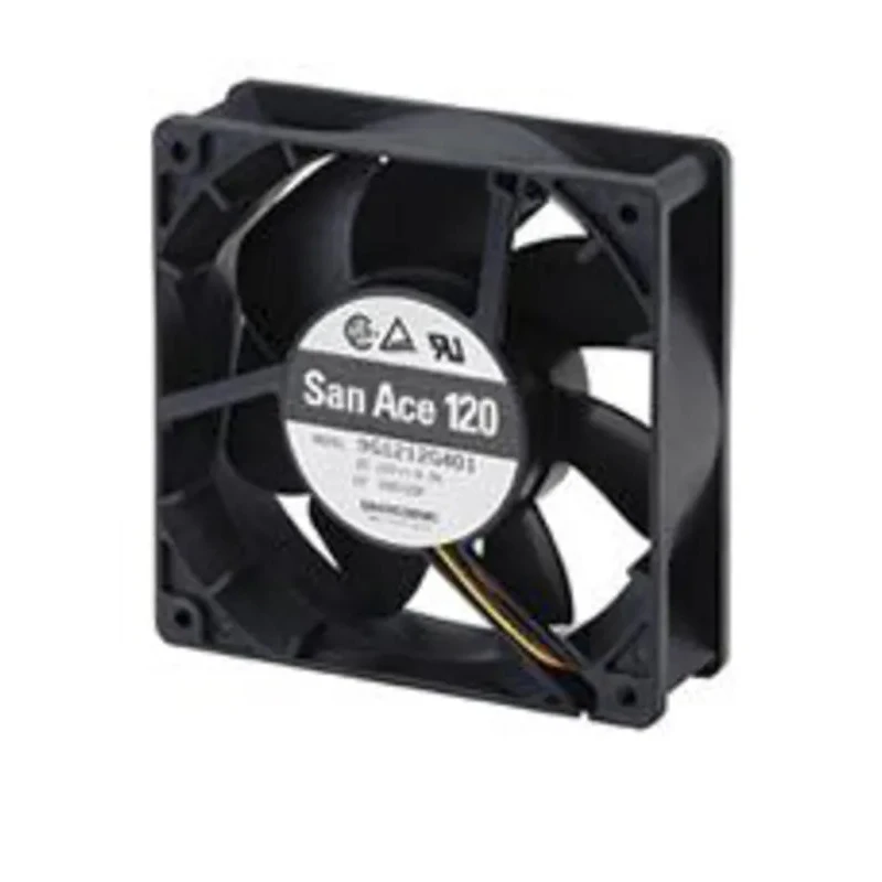 Sanyo Denki 9G Series Axial Fan 24V DC, 5.04W Power, 169.9 m³/h Airflow, 6300 RPM, 120x120x25 mm 9G1224A401