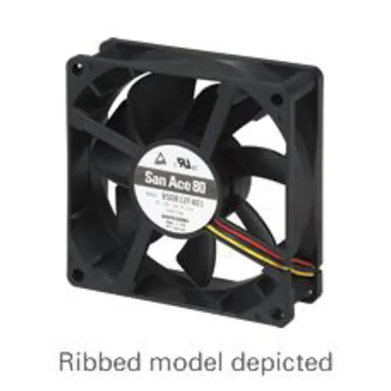 Sanyo Denki 9S Series Axial Fan 12V DC 960mW Power 49.8 m³/h Air Flow 80mm Frame 9S0812M4011
