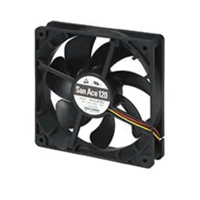 Sanyo Denki 9S Series Axial Fan, 12V DC, 99.6 m³/h Air Flow, 1.56W Power, 130mA Max Current, 120mm Square Frame 9S1212M401