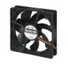 Sanyo Denki 9S Series Axial Fan, 12V DC, 99.6 m³/h Air Flow, 1.56W Power, 130mA Max Current, 120mm Square Frame 9S1212M401