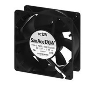 Sanyo Denki 9WG Series Axial Fan 12V DC 11.76W 232.8 m³/h Air Flow IP55
