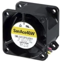 Sanyo Denki 9WL Series Axial Fan 24V DC 4.8W 33.5 m³/h Air Flow IP68 Rated 