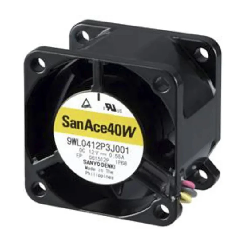 Sanyo Denki 9WL Series Axial Fan 24V DC 4.8W 33.5 m³/h Air Flow IP68 Rated 