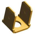 TE Connectivity FASTON .250 Yellow Uninsulated Male Spade Connector 6.35 x 0.83 mm Tab Size 41619