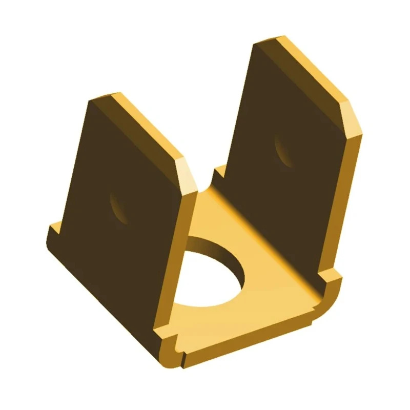 TE Connectivity FASTON .250 Yellow Uninsulated Male Spade Connector 6.35 x 0.83 mm Tab Size 41619