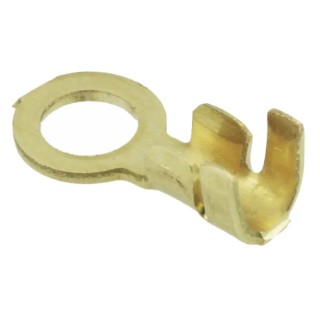 TE Connectivity Uninsulated Ring Terminal M3.5 Stud Size Yellow, 20 AWG 16 AWG Wire Size 61764-1