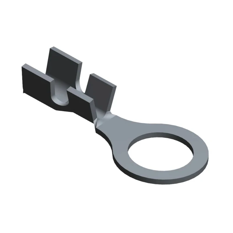 TE Connectivity Uninsulated Ring Terminal M8 Stud Size 16 AWG to 14 AWG Wire Size Grey 42752-2