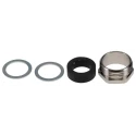 HARTING Cable Gland, RS-K10D Series, Size 10B, Metal Construction, Black, for Heavy Duty Power Connectors 09000005114