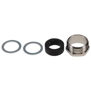 HARTING Cable Gland, RS-K10D Series, Size 10B, Metal Construction, Black, for Heavy Duty Power Connectors 09000005114