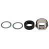 HARTING Cable Gland, RS-K10D Series, Size 10B, Metal Construction, Black, for Heavy Duty Power Connectors 09000005114